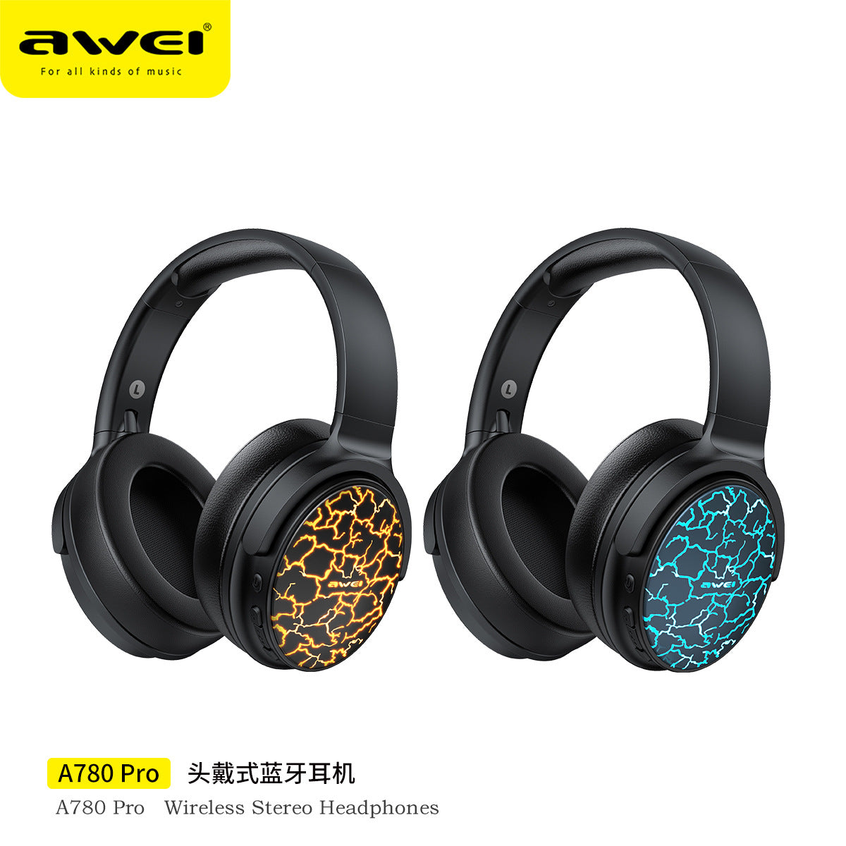 AWEI Wireless Bluetooth 5.0 Gaming Headset (Foldable)