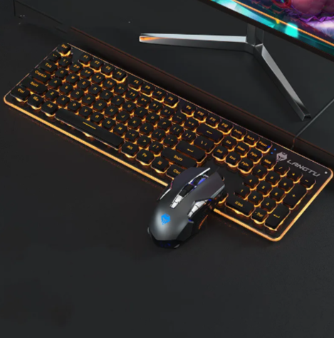GlowKey USB Wired Keyboard