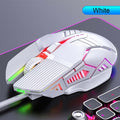 3200DPI Ergonomic RGB Wired Gaming Mouse with 6 Buttons