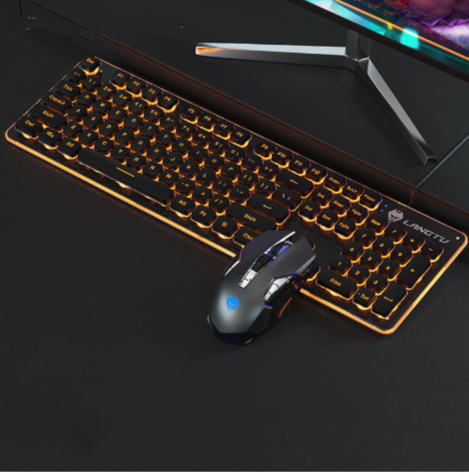 GlowKey USB Wired Keyboard